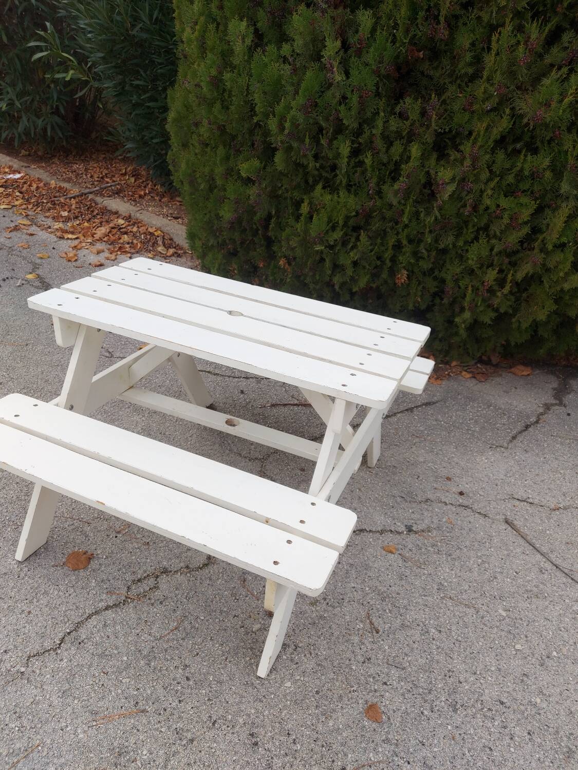 Table de jardin avec bancs pour enfants