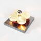 Brutalist glass wall sconce by Albano Poli for Poliarte, Italy 1970's