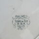 Lot of 6 flat plates iron earth of Salins, Model Palme