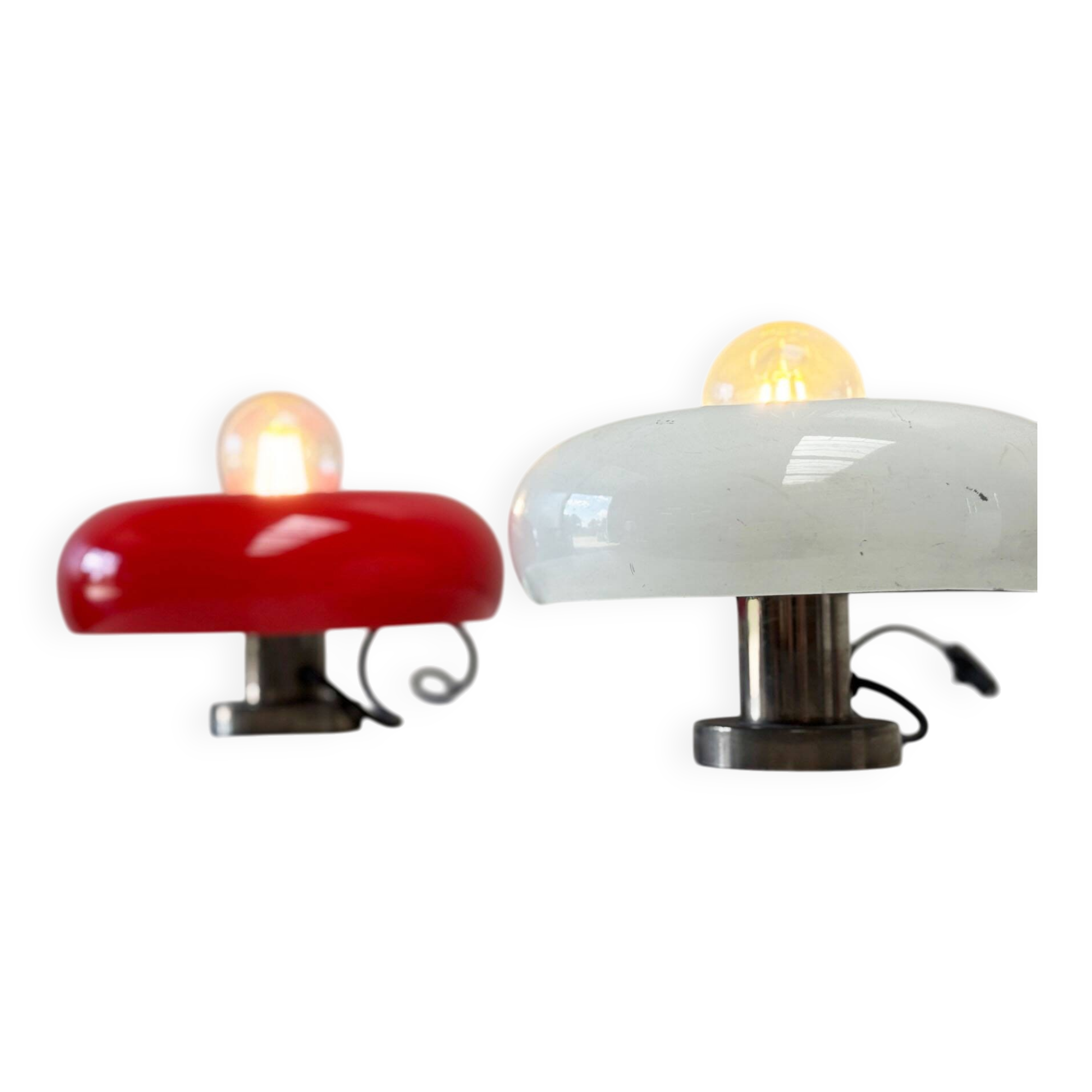 Set of two Ingo Maurer POX lamps