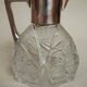 Pichet en cristal allemand et en argent sterling