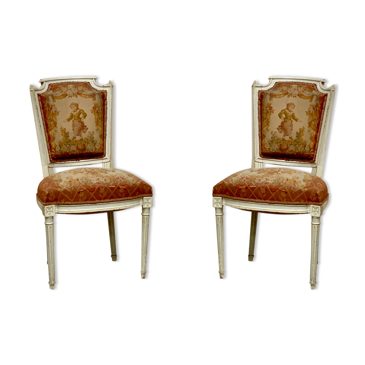 Pair of Louis XVI style chairs