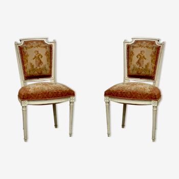 Pair of Louis XVI style chairs