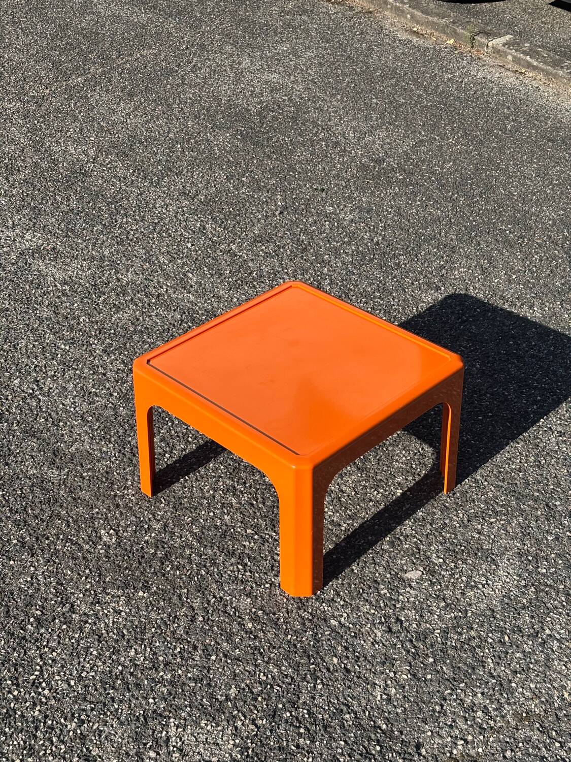 Vintage orange coffee table