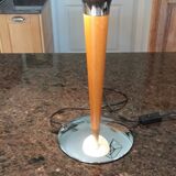 Art-deco style lamp F-Line metal and wood