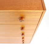 Chest of drawers six teak drawers