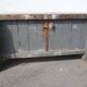 Peugeot brand old green patina wooden workbench