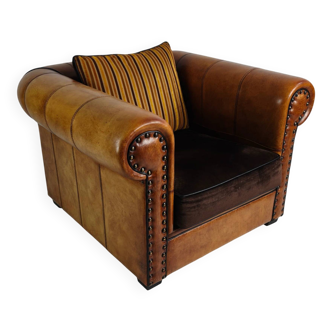 Fauteuil lounge XL de luxe en peau de mouton – par Lounge Atelier