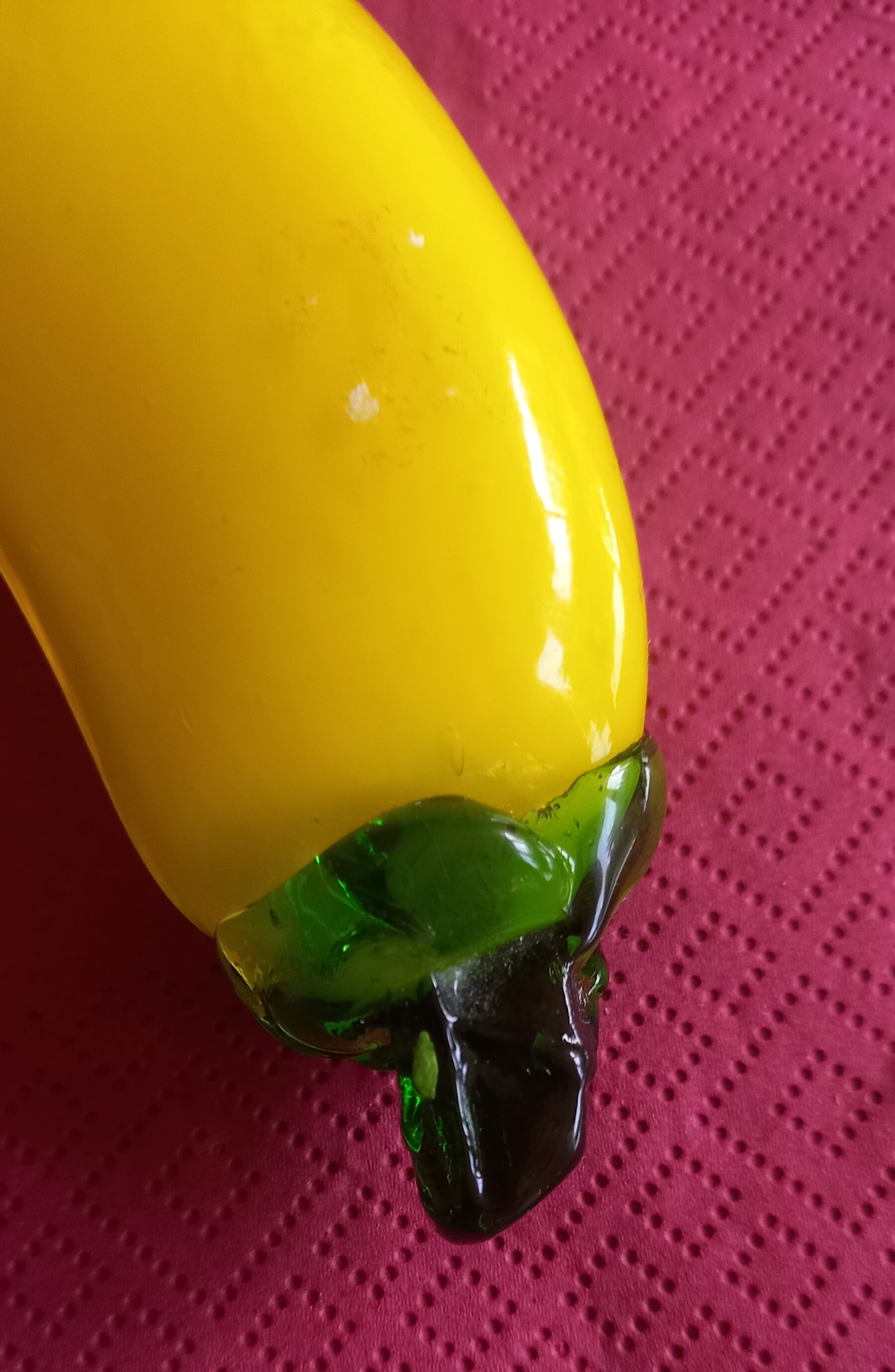 Banane en verre de Murano