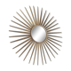 Mirror sun with witch's eye, silver color diameter 70 cm