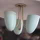 Vintage lacquered metal pendant from the 1950s, Herman Busquet for Hala.