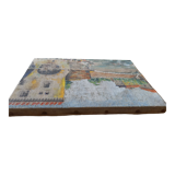 Tableau huile sur toile posée sur bois