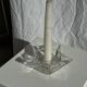 Vintage glass star candle holder D13