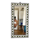 Ceramic and wrought iron mirror 1950