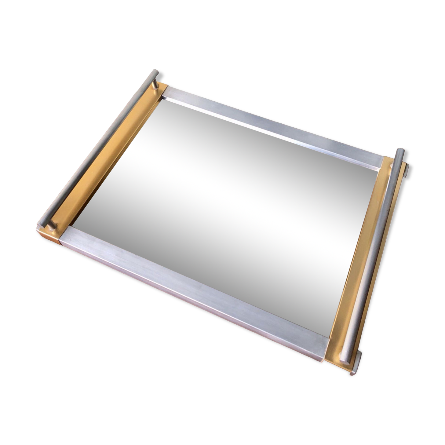 Metal tray & mirror