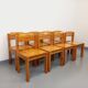 Set of 8 vintage Scandinavian chairs by Ilmari Tapiovaara for Asko in pine