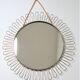 Round mirror flower vintage metal