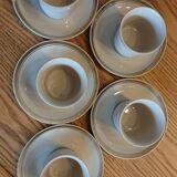 Gold pattern porcelain coffee cups