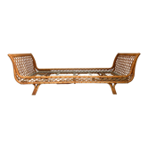 Daybed rattan bench bed 1950