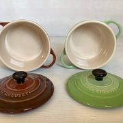 Four mini cocotte ramekins Le Creuset