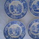 Set de 6 assiettes 1 ravier Villeroy & bBoch Burgenland décor bleu faience
