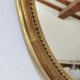 Miroir ovale doré 41/35 cm