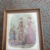 Framed fashion engraving