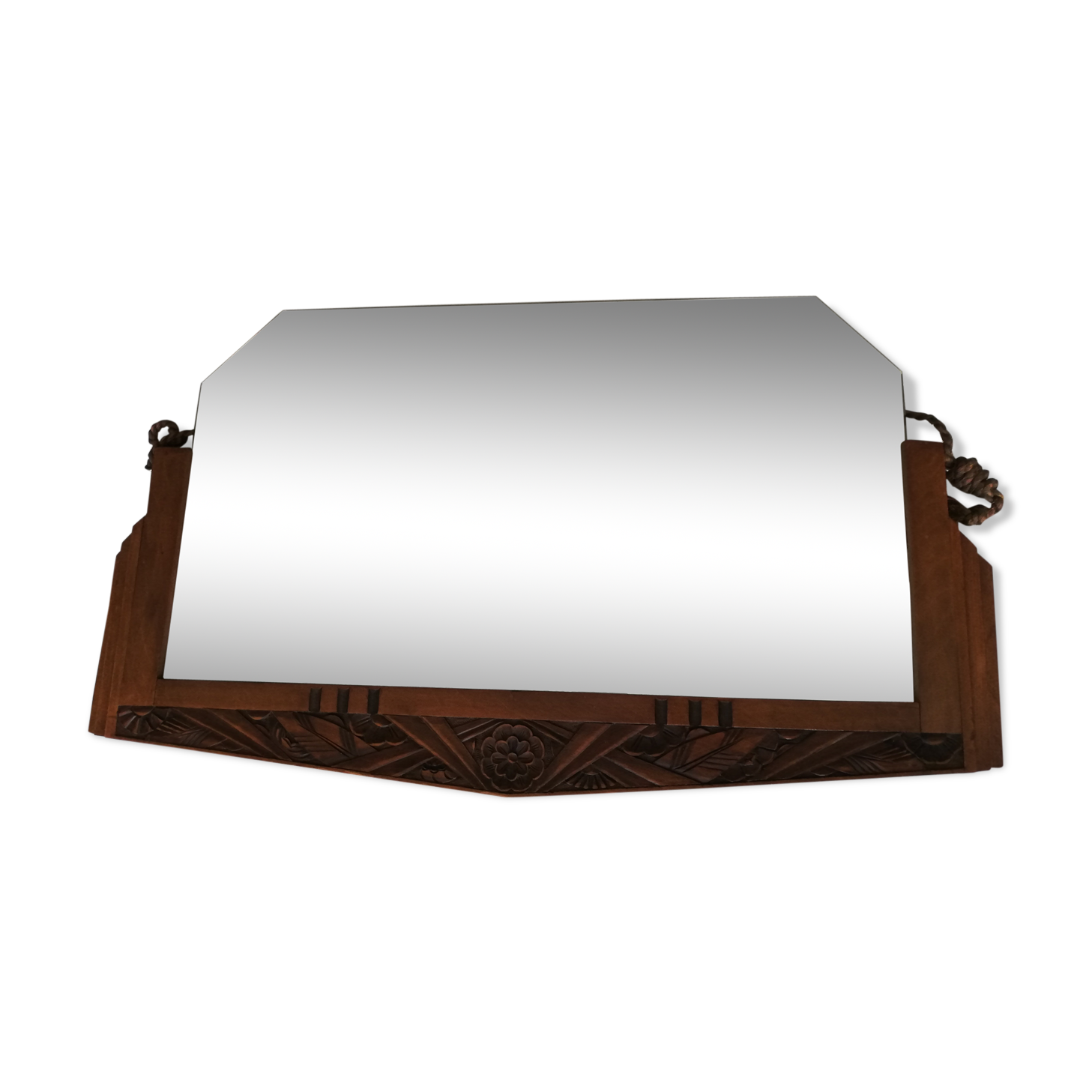 Art Deco wooden mirror