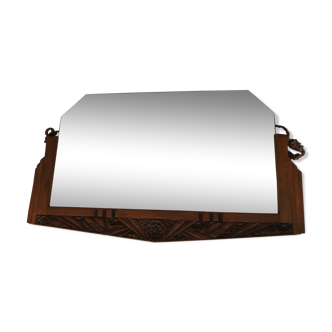 Art Deco wooden mirror