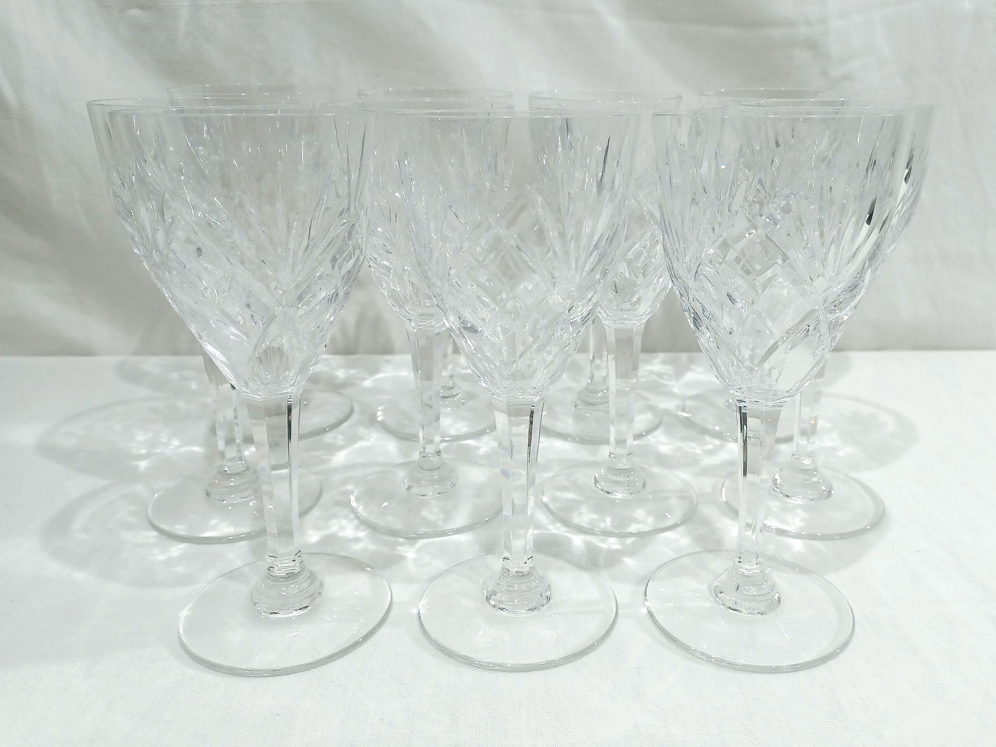 saint-louis- model chantilly 11 water glasses