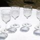 BACCARAT NANCY - 12 Glasses of white wine in cut crystal - Signed - H 12,5cm