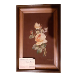 Aubusson tapestry with certificate framed