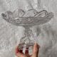Old glass compotier