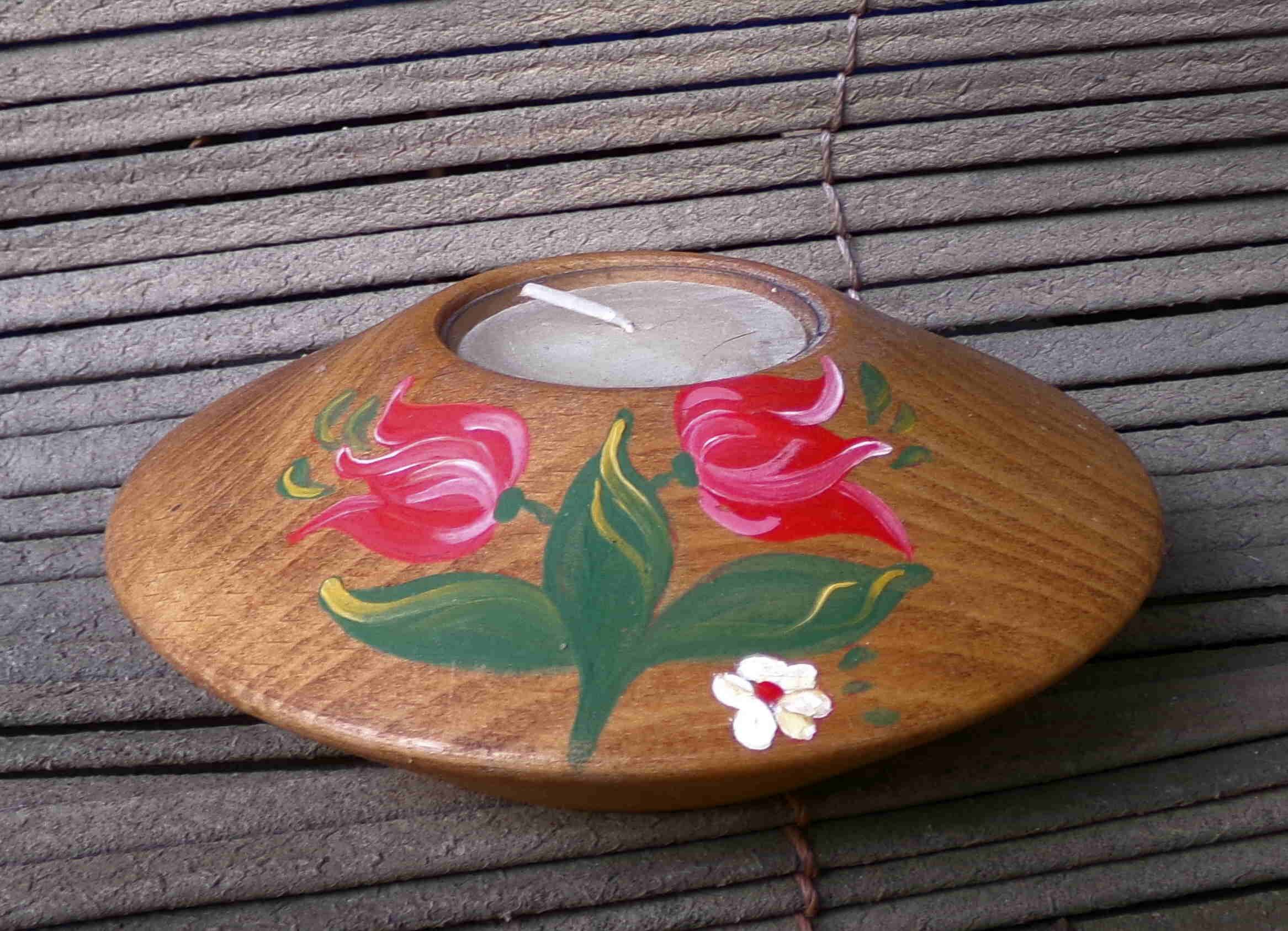 Vintage wooden lantern