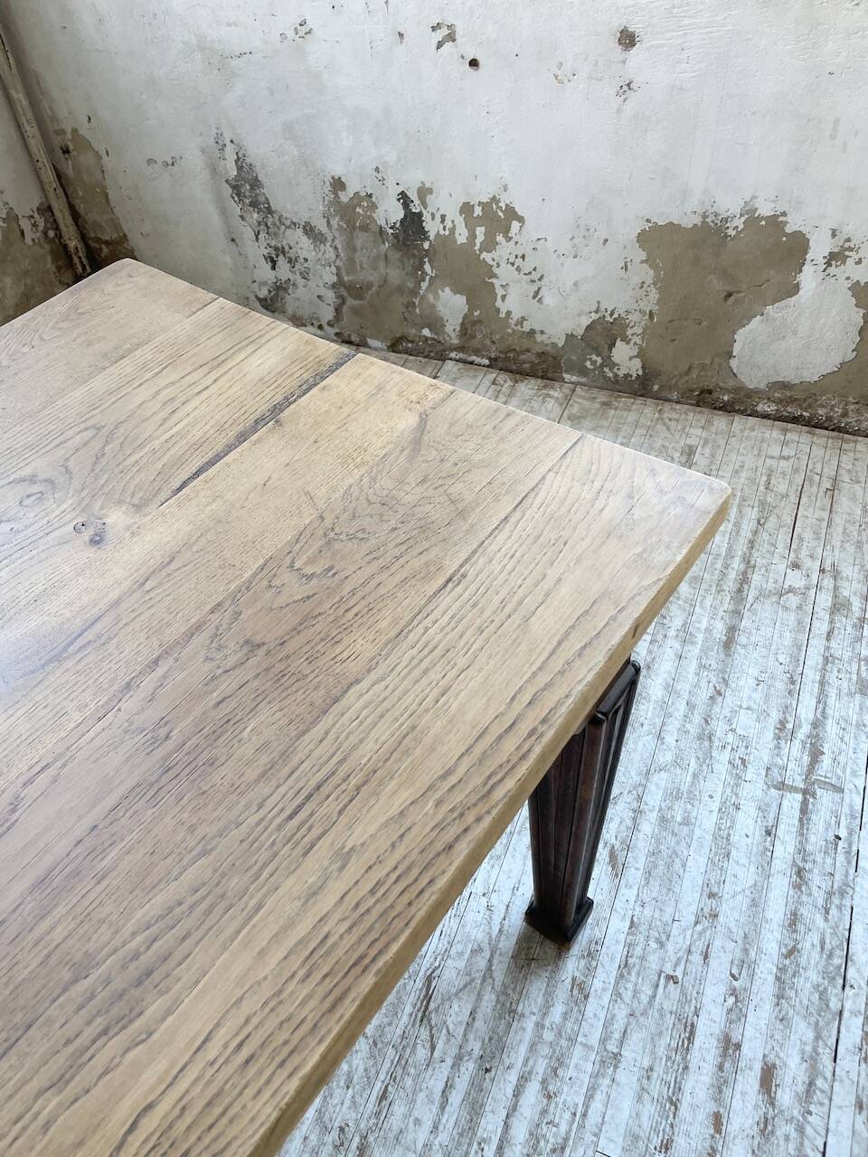 Solid oak farmhouse table 185cm