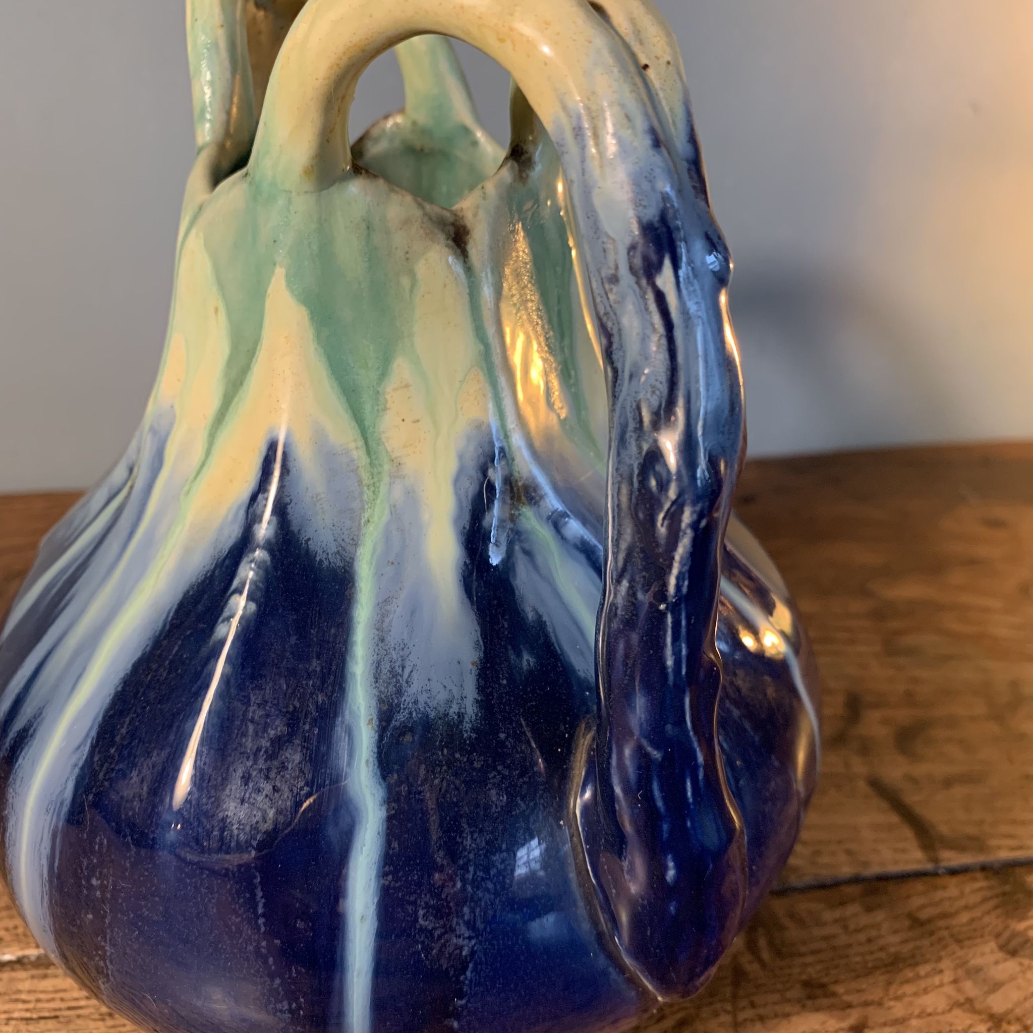 Vase Art Nouveau Faïencerie Airain Thulin