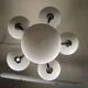 6-flamming art deco chrome-plated chandelier, 1930