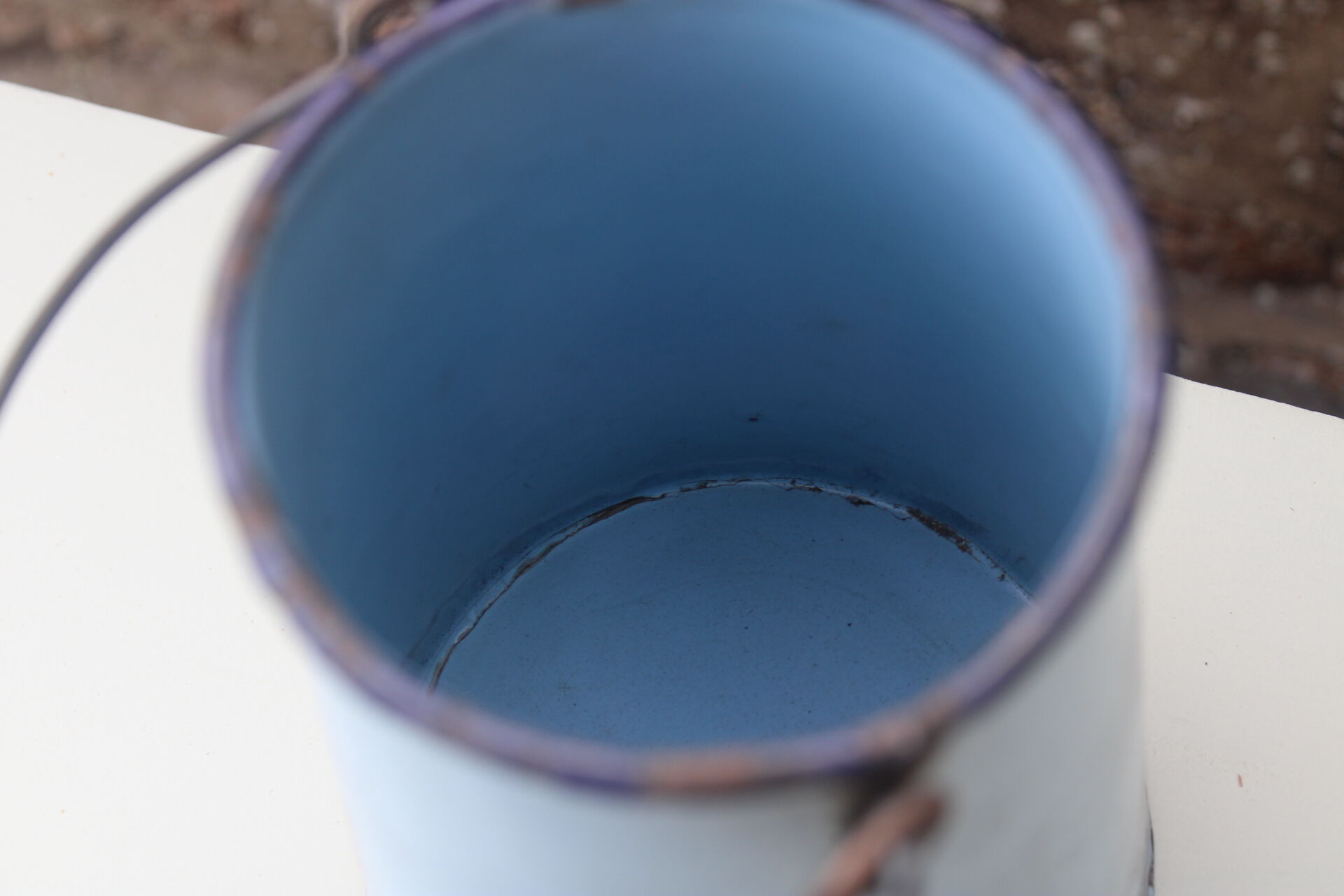 Enamelled sheet milk jug