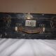 Metal black wrist Navy leather case