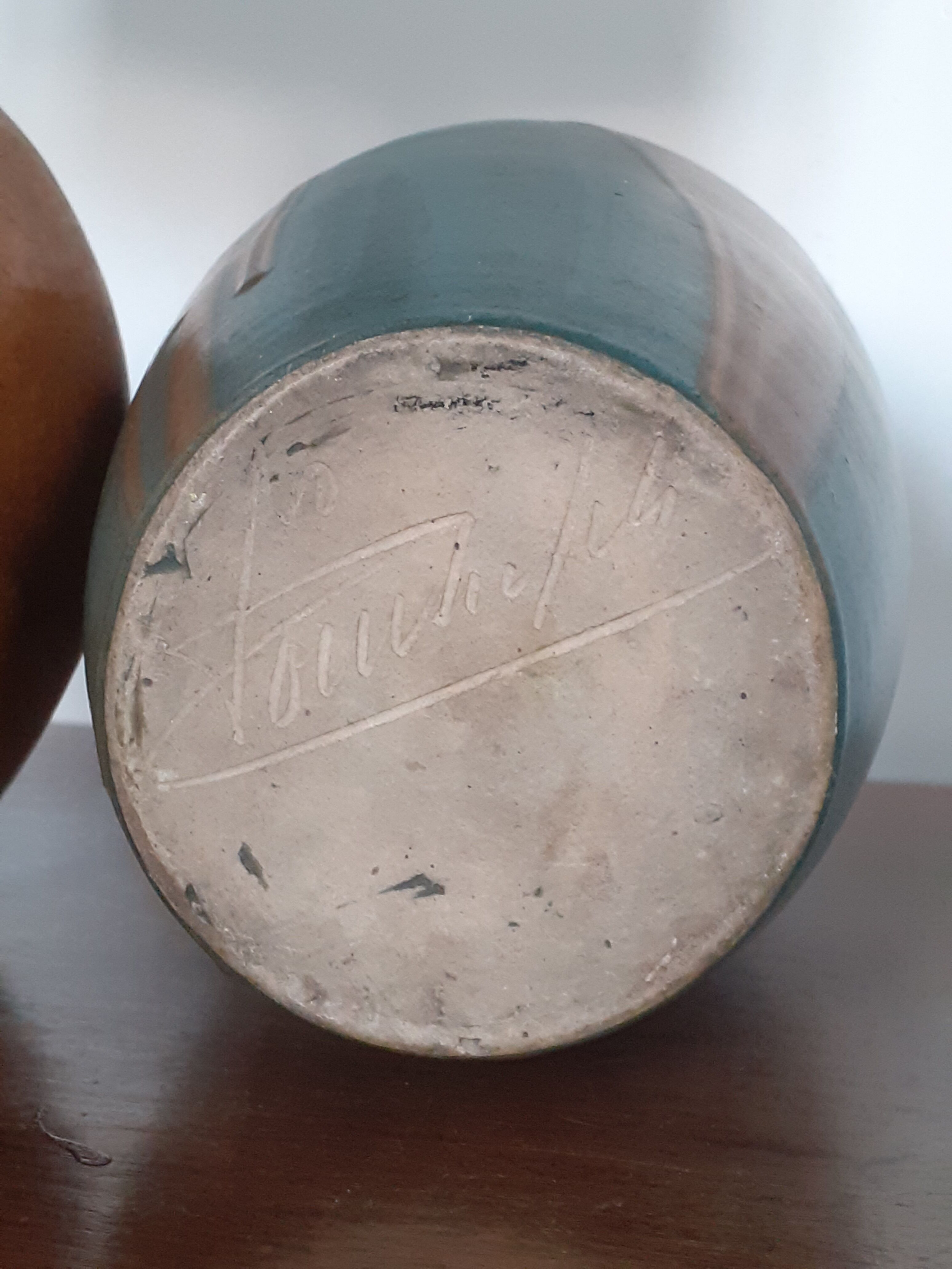 L. Pointu sandstone vase