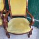 Pair of armchairs with mahogany restoration of the XlX th century
