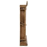 Carved wooden wall display case