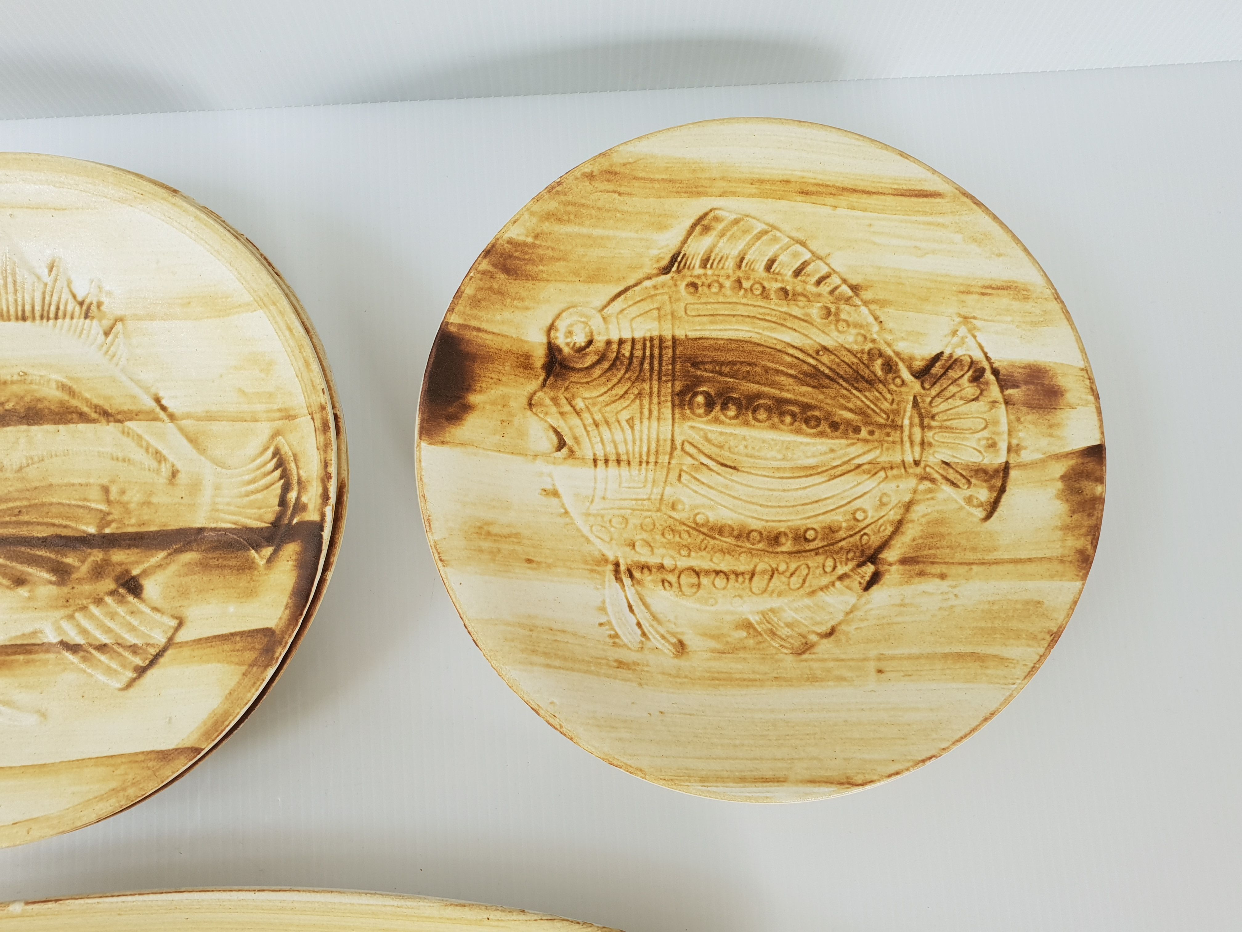 13-piece vintage fish service 1970