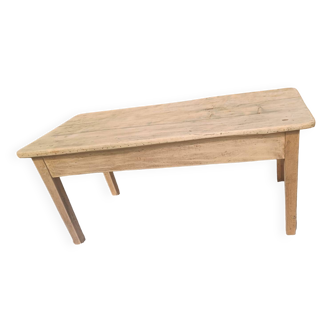 Raw wood coffee table