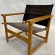 Vintage Safari Chair 1980s Hyllinge Møbler Denmark