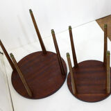 Set de 4 tables gigognes en bois
