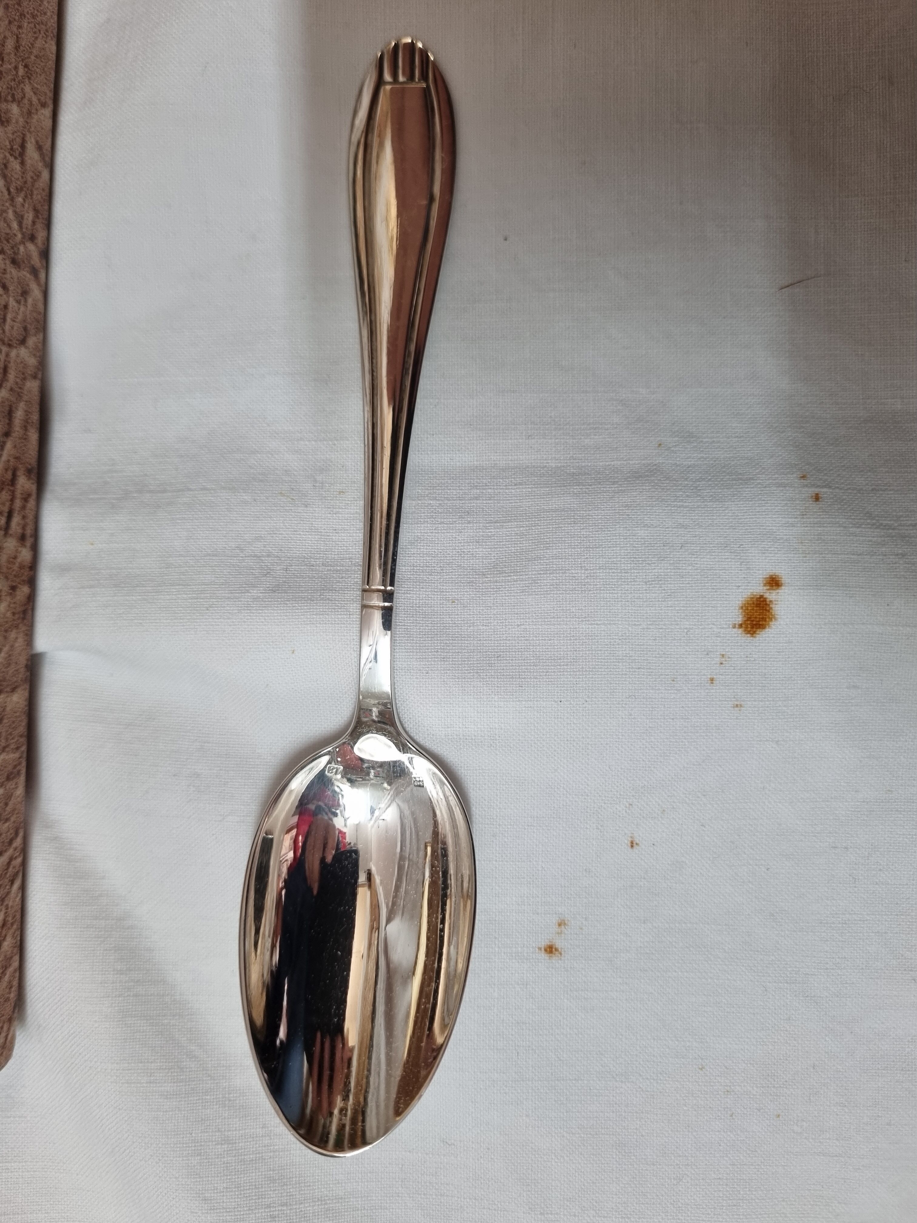 Lot De 12 Cuillères à Café En Métal Argenté, Style Art Déco, Très Bon état