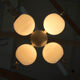 Bauhaus nickel-plated chandelier, 1930s