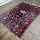 Handmade Mazlaghan Persian rug 192x134cm