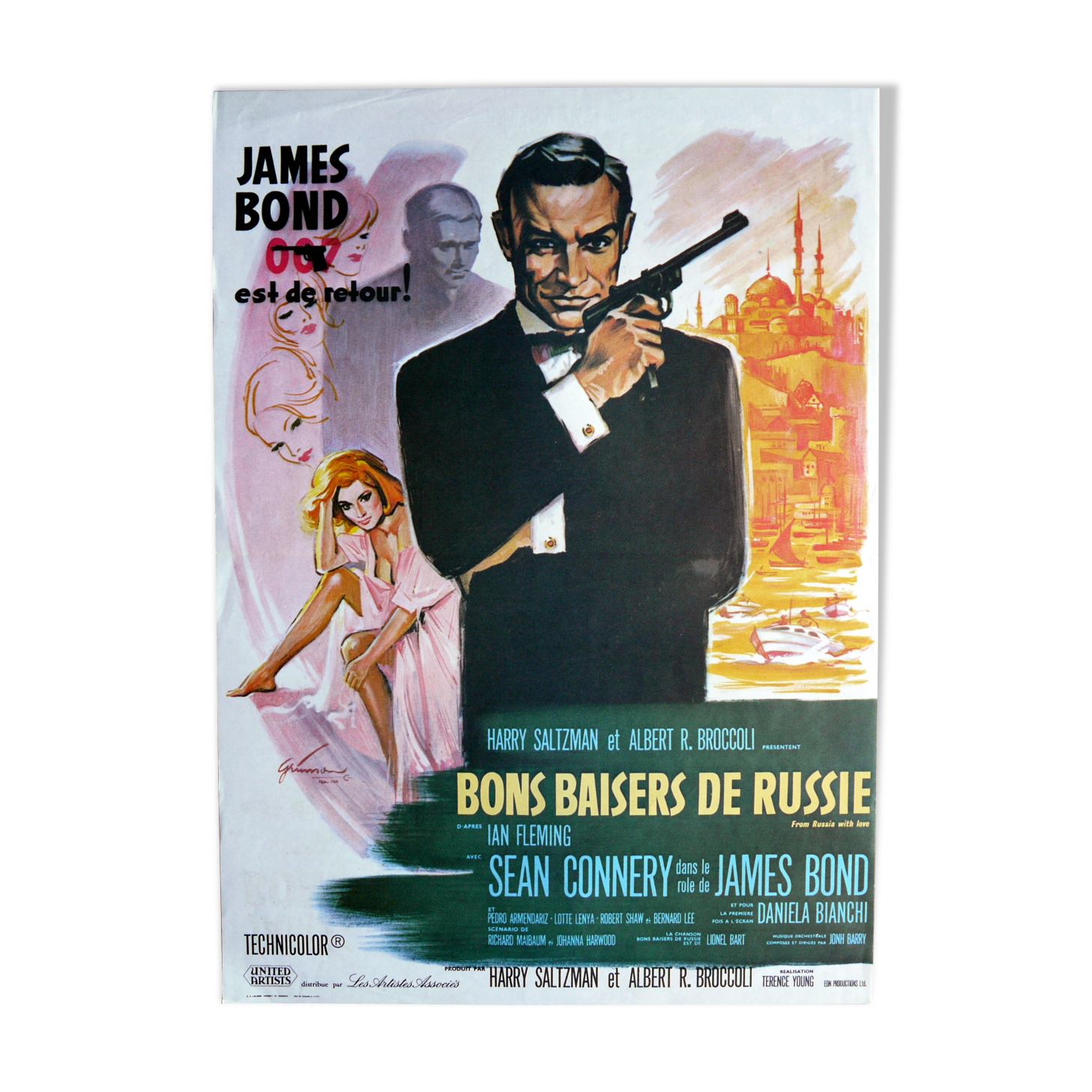 Original movie poster "Good Kisses from Russia" Sean Connery - James Bond 007